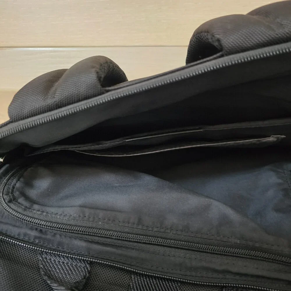 Rare Tumi Cypress Roll-Top Backpack in Avocado Camo, 35L Capacity